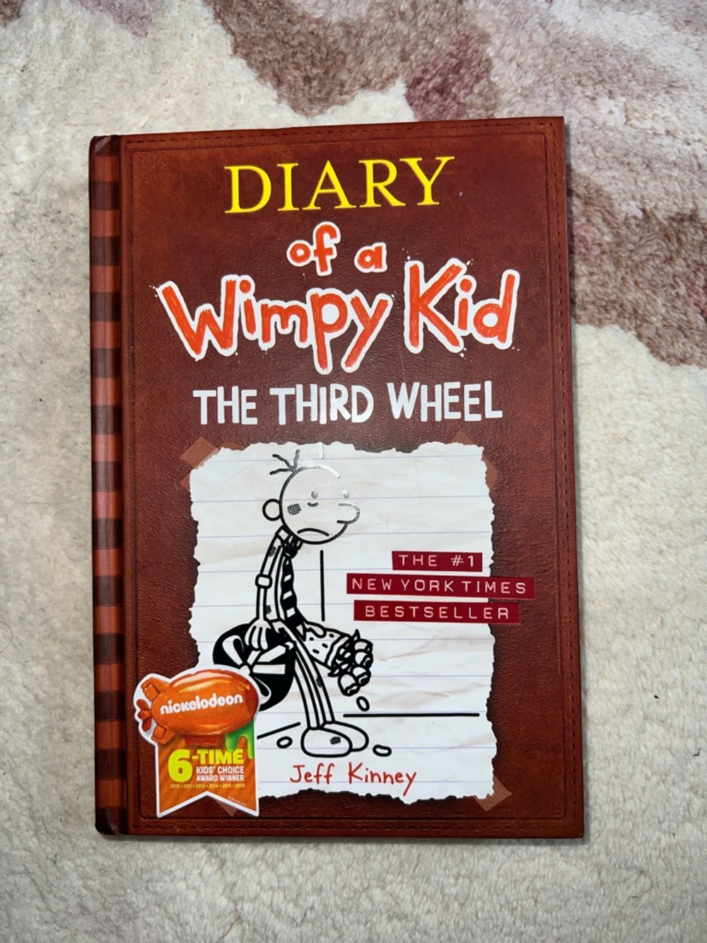 Diary of a Wimpy Kid: The Third Wheel - Brown Hardcover by Jeff Kinney